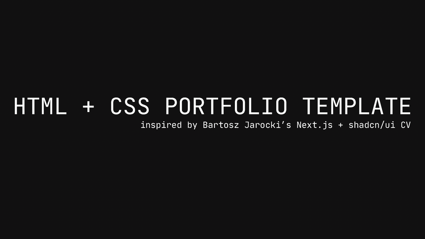 Portfolio Template